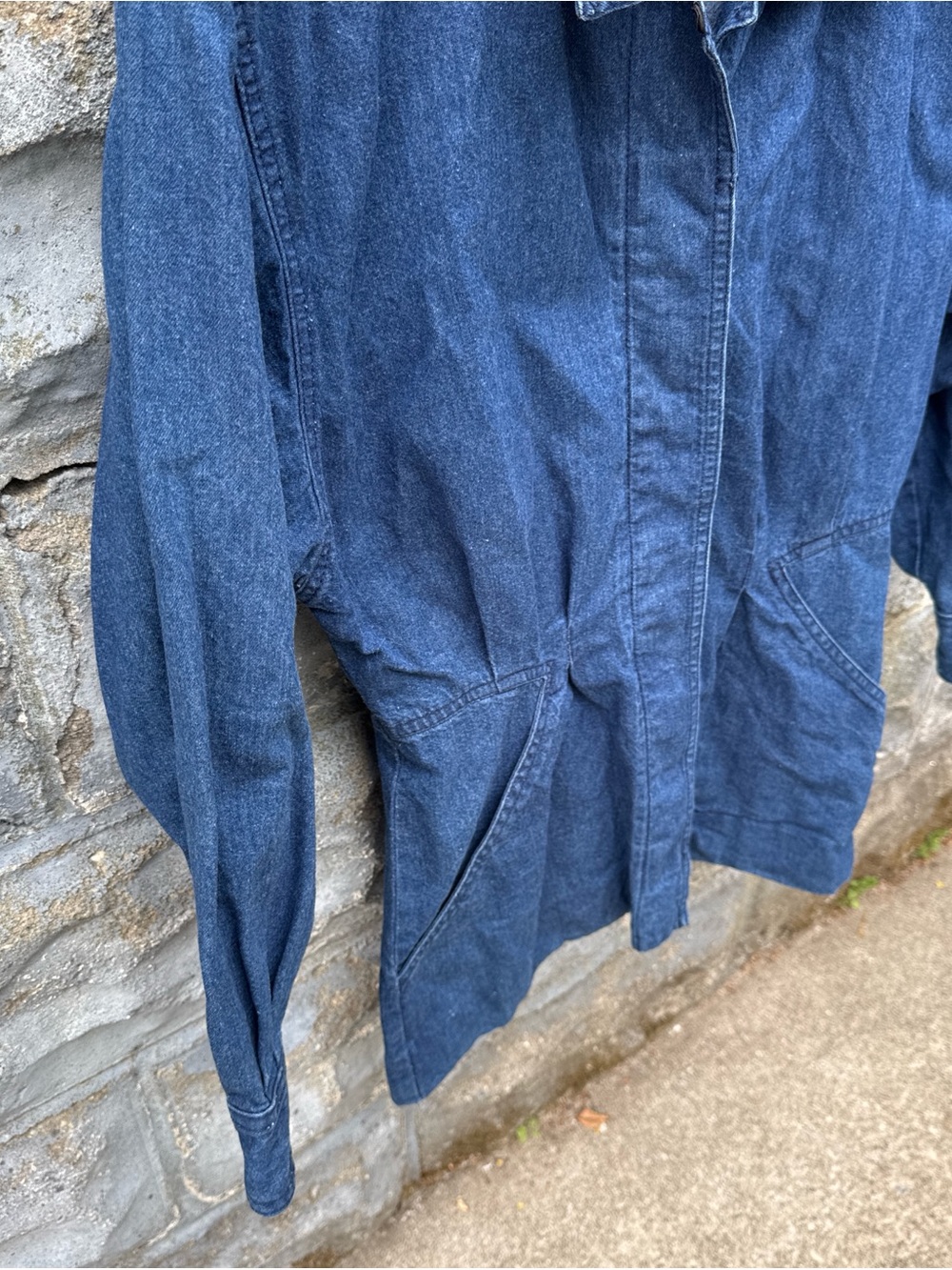 Vintage 90s Denim Chore Jacket Medium - Picture 4 of 6